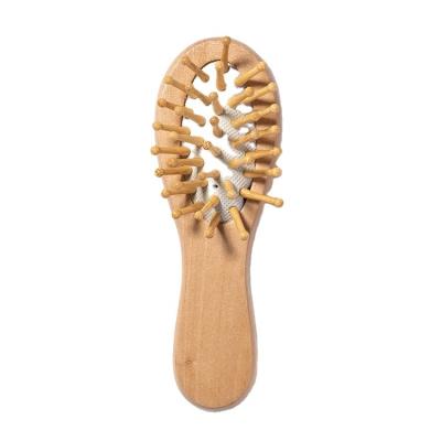 China For Home Use Wooden Comb With Handle Hair Massage Brush New Products Private Label Hair Brush for sale