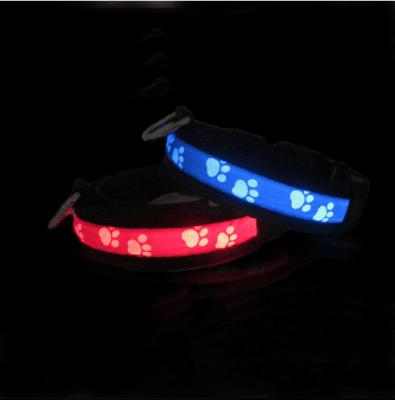 China Viable USB Charging Led Dog Collar Anti-Lost/Avoid Car Crash Collar For Dogs Puppies Dog Collars Leads LED Supplies Pet Products for sale