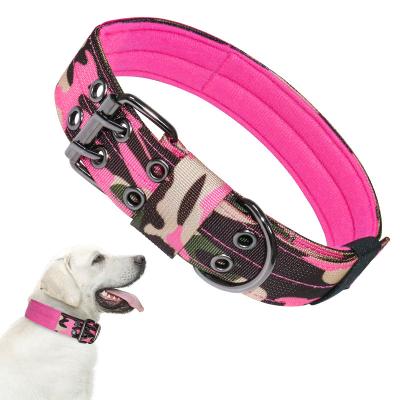 China Long Lasting Outdoor Durable Logo Buckle Printing Good Quality Plastic Dog Collar for sale