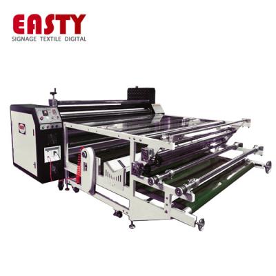 China Garment Printing Easty Eurotec Tee Shirt Sportswear Calender Rotary Oil Heat Transfer Press Machine Large for sale