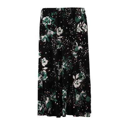 China High waist spring breathable Korean version of new casual printed elegant skirt elastic fashion thin line skirt for sale