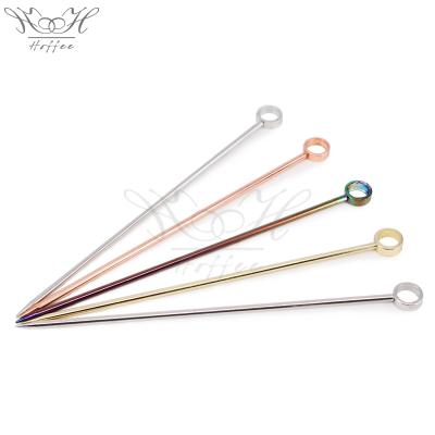 China Viable Standard Stainless Steel Bar Cocktail Cocktail Sticks For Bar Club for sale