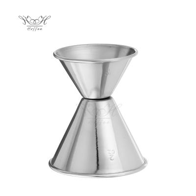 China Viable Cocktail Jigger 1oz /2oz Silver Stainless Steel Double Jigger for Holding Bar for sale