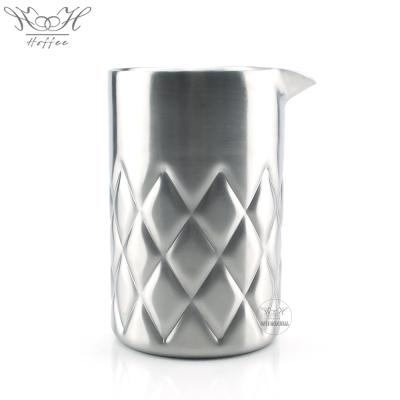 China Double Wall 550ml Sustainable Stainless Steel Bar Tools Cocktail Mixing Glass Shaker for sale