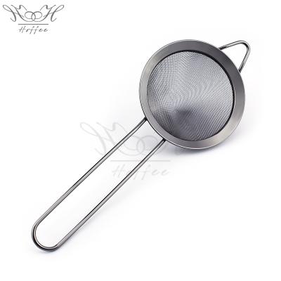 China Viable Fine Mesh Strainer Stainless Steel Professional Bar Tool Conical Cocktail Strainer Food Strainers for sale