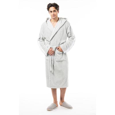 China Classic Velvet Terry Cloth Bathrobe Long Staple Cotton Hotel Robes QUICK DRY Unisex Spa Robes For Women Men for sale