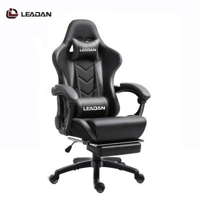 China (Size)LEADAN RGB Adjustable Custom Scorpion Led Massage Gaming Chair Black Cheap Scorpion Gaming Chair Racing PC Computer With Footstool for sale