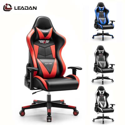 China (Size) Scorpion Adjustable Cheap Pink White Gaming Chair PC RGB Gaming Chair Racing Computer Led Massage With Foofrest for sale