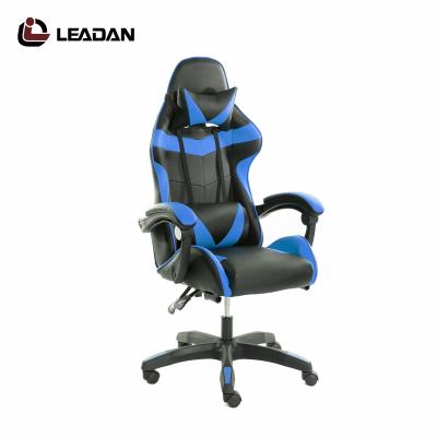 China LEADAN fabric dxracer floor pc gaming chair ergonomic adjustable wholesale chair scorpion white gaming chair (height) racing PC computer RGB led pink for sale