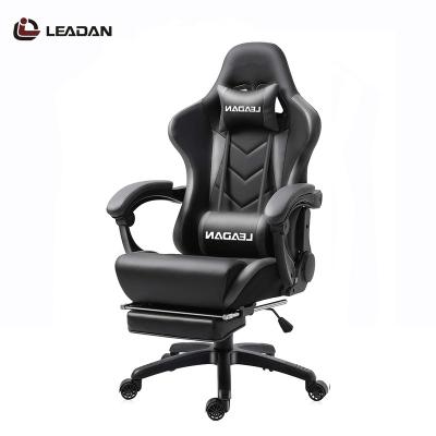 China (Size)LEADAN RGB Adjustable Custom Scorpion Led Massage Gaming Chair Black Cheap Scorpion Gaming Chair Racing PC Computer With Footstool for sale