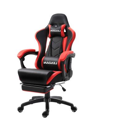 China (Size)LEADAN RGB Adjustable Custom Scorpion Led Massage Gaming Chair Black Cheap Scorpion Gaming Chair Racing PC Computer With Footstool for sale