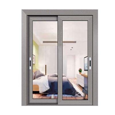 China Waterproof Home Design Longevity Soundproof Sliding Door Track Double Glazing Heavy Duty Triple Sliding Door for sale