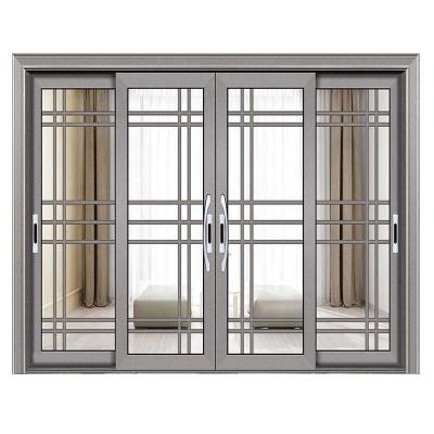 China 2019 Newest Aluminum Alloy Sliding Door Waterproof Heavy Interior Tempered Glass Sliding Door As Room Dividers for sale