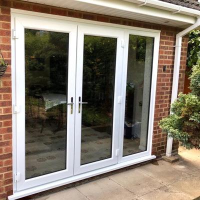 China White Luxury Glass Fabric Door Balcony For Durable 1.4mm Kitchen Curtains for sale