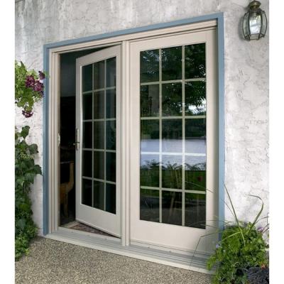 China Durable French Casement Powder Coated Aluminum Glass Doors Modern Interior for sale