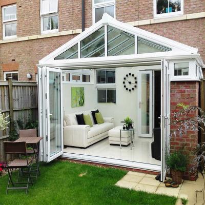 China New Design Supplier Quality Porcelain Cut Insulation Open Air Anti Noise And Beautiful Winter Garden Solarium European Style Thermal Tempered Glass Solarium for sale