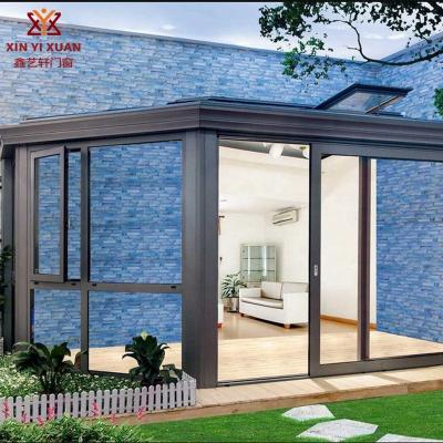 China Supplier Quality Porcelain Sunroom Tempered Glass Sunroom Supplier Quality Open Air Insulation Anti Sound And Open Air Insulation Solarium Designs Conservatory for sale