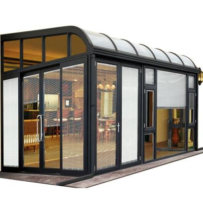 China Anti noise and diy diy sunroom aluminum thermal sound insulated veranda glass sunroom home garden glass sunroom anti cut off factory direct for sale