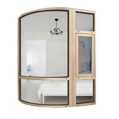 China High Quality Standard Size Fixed Bathroom Luxury Aluminum Double Glazed Windows Anti-theft Casement Window for sale