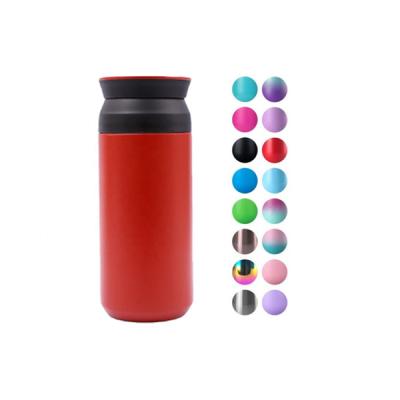 China Custom Logo 350ml Red White Green PORTABLE Bottle Stainless Steel Thermos Flask for sale