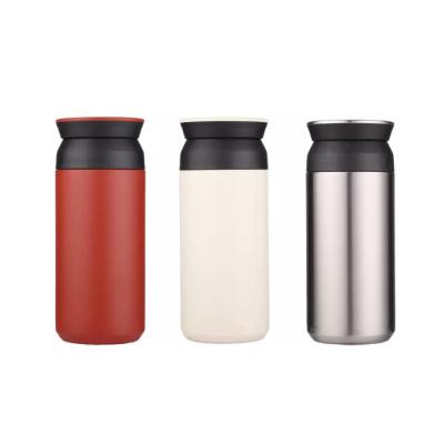 China PORTABLE Red White Green Kettle 350ml Custom Logo Stainless Steel Thermos Flask for sale