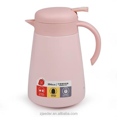 China Stainless Steel Teapot 0.8L Heater Double Wall Thermal Coffee Pot Sustainable Vacuum Insulated Water Kettle for sale