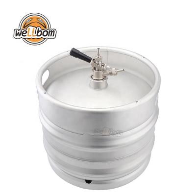 China Eco-friendly 20L 30L 50L euro stainless steel empty beer keg with keg coupler for home brew beer dispenser for sale