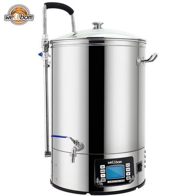 China Factory 40L/60L Automatic Stainless Steel Brewing Beer Tank Microbrewery Home Automatic All-in-one System for sale