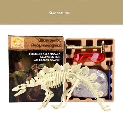 China 2020 Educational Game Science Dinosaur Toy DIY Mini Archaeological Excavation Set Excavation Kit Fossils Dinosaur Kids Play for sale