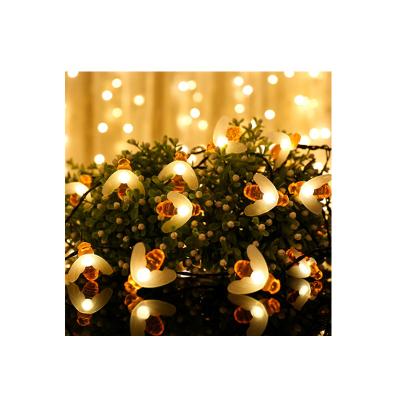 China 2021 Hot Sell Solar Led Battery String Lamp Amazon Honey Bee Lamp Acrylic String Lights Outdoor Yard Lighting for sale