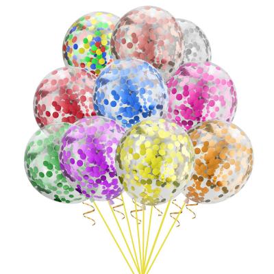 China 12 Inch HOT SALE 10 Pcs Birthday Party Decor Wedding Decor Toy Gift Foil Confetti Latex Balloons for sale