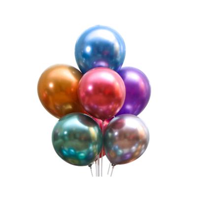 China Gift Toy 50pcs Metallic Latex Balloons Metallic Inflatable Helium Balloon Birthday Party Decor Wedding Balloon for sale