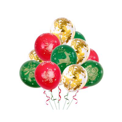 China Toy Merry Christmas Decor Gift Latex Confetti Balloons Christmas Balloon Party Christmas Decoration For Home for sale