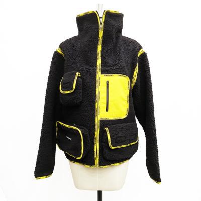 China 2021 Winter Outerwear High Quality 100% Quilted Polyester Fleece Jacket For Ladies Winter Coat for sale