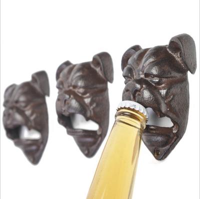 China Antique Vintage Country Melt Water Drinks Monster Dog Head Beer Opener Viable For Bar And Home for sale