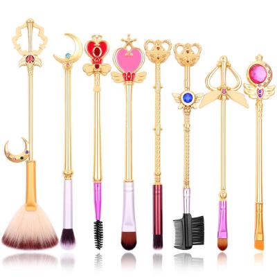 China 8pcs Silky Soft Sailor Moon Makeup Brushes Set Professional Cosmetic Brush Set Makeup Brush Set for sale