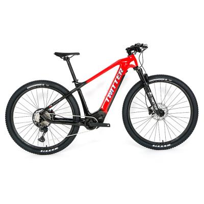 China 2022 New Carbon Fiber Twitter Mountain Bike EM8 Model Carbon Fiber Frame RS10S Bafang M410 Electric Motor 36V250W Mid for sale