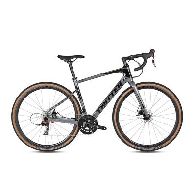 China Carbon Fiber Customized Latest Bicycle Gravel Bike Carbon Gravel Racing Road Bike 700C for sale