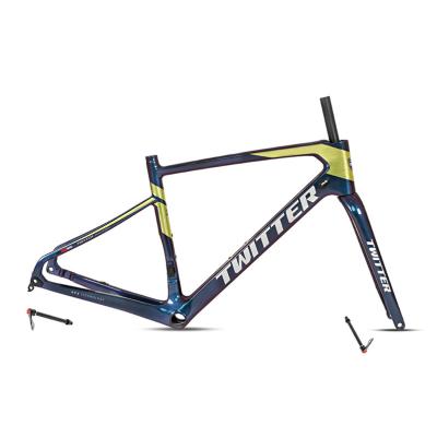 China High quality carbon bicycle parts 700*40C carbon fiber bike frame twitter carbon bike frame gravel bike frame bike frame for sale