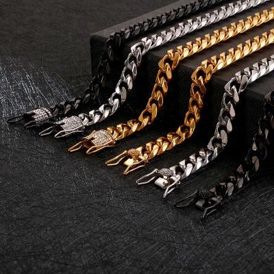 China ADELANTE AB220010 Hip Hop FASHIONABLE Stainless Steel Cuban Link Chain Bracelet for sale