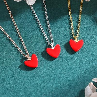 China ADELANTE AS220002 FASHIONABLE New Design Heart Shape 925 Sterling Silver Necklace Earring Women Jewelry Sets for sale