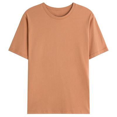 China Milan Fashion Popular Color Solid Cotton O Neck Round Neck Daily Short Sleeve Men's Breathable T-Shirts For Summer for sale