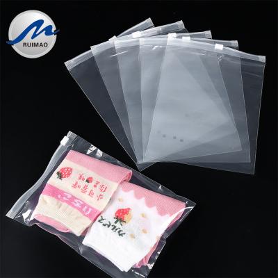 China Resealable Wholesale Custom PE Logo Zipper Eco Friendly Safety Clothes Packaging Frosted Plastic Ziplock Bag for sale