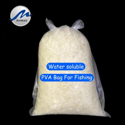 China Food Grade Disposable Makers Cold Water Dissolve PVA Water Soluble Plastic Bag For Fishing for sale