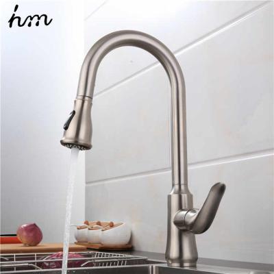 China Other Flexible Single Hole Deck Mount 304 Stainless Steel Swivel Spout Brushed Brass Brushed Brass Kitchen Faucet for sale