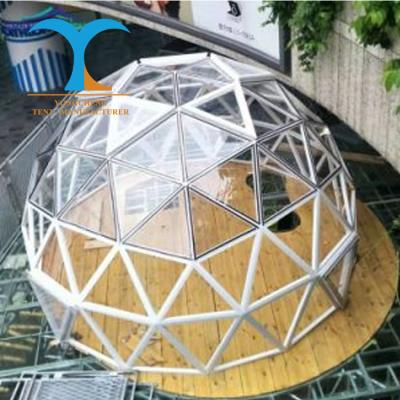 China Diagonal tie type outdoor bubble tent hotel camping tent house igloo dome tent transparent glass transparent house for camping for sale