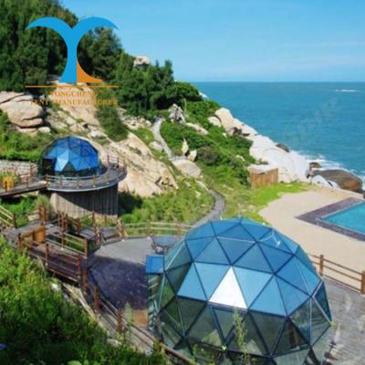 China Diagonal Bracing Type 4 Season Color Glass Igloo Dome Tent Prefab Glass Igloo Dome Tent Outdoor Camping Glamping Glass Lodge Hotel Lodges Custom Made for sale