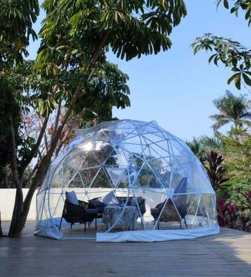 China Extended type to 3.6m outdoor cafe igloo house transparent clear glamping geodesic dome tent tiny house prefab gazebo sound for sale