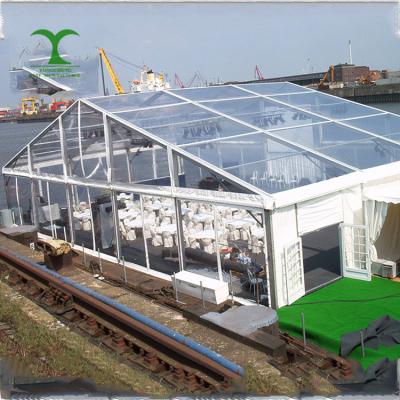 China Weddings / Party / Storage / Outdoor Canopy Marquee 400 People Exhibitions Event / Sporting Events Large Wedding Tent Roof Top Transparent 12mx30m for sale