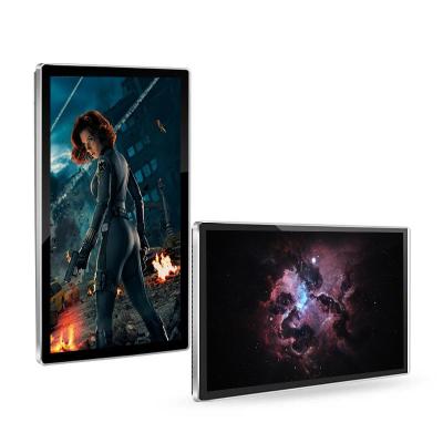 China 65 Inch Indoor Ultra Thin Screen Indoor Double Sided Ceiling Mounted Hanging Digital LCD Display Advertising Player Machine for sale